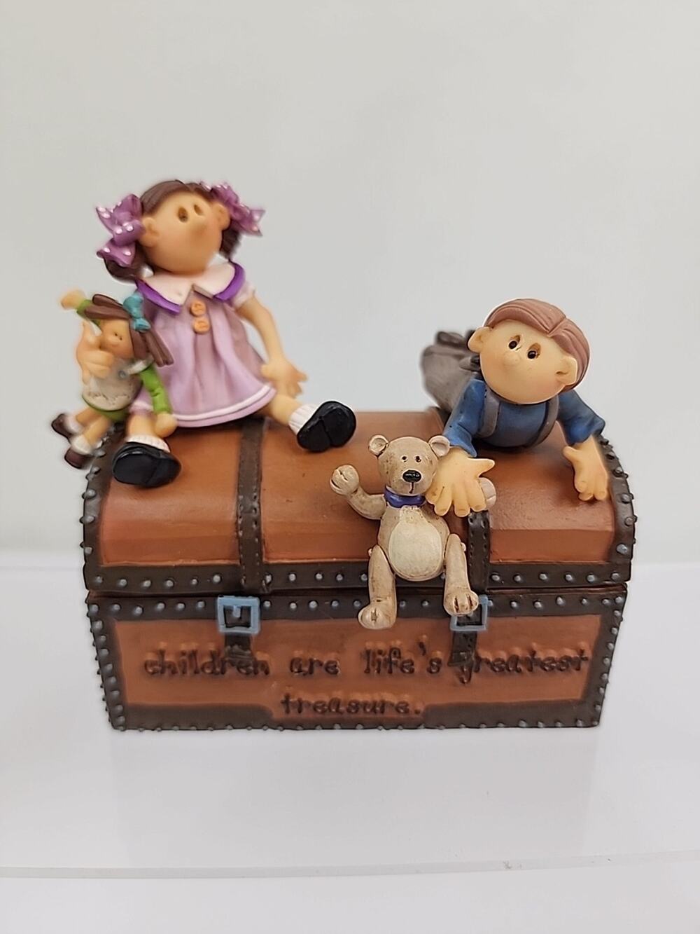 Jordans Gifts Kids on Treasure Trinket Box "Children are a Treasure" Boy & Girl